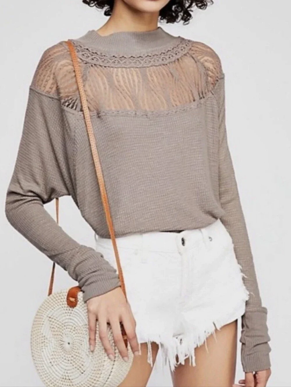 Free People Spring Valley Thermal Top Sz M